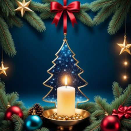 Image of a Christmas Candle