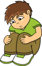 Image of an apprehensive looking boy. Preparing your child for secondary school.